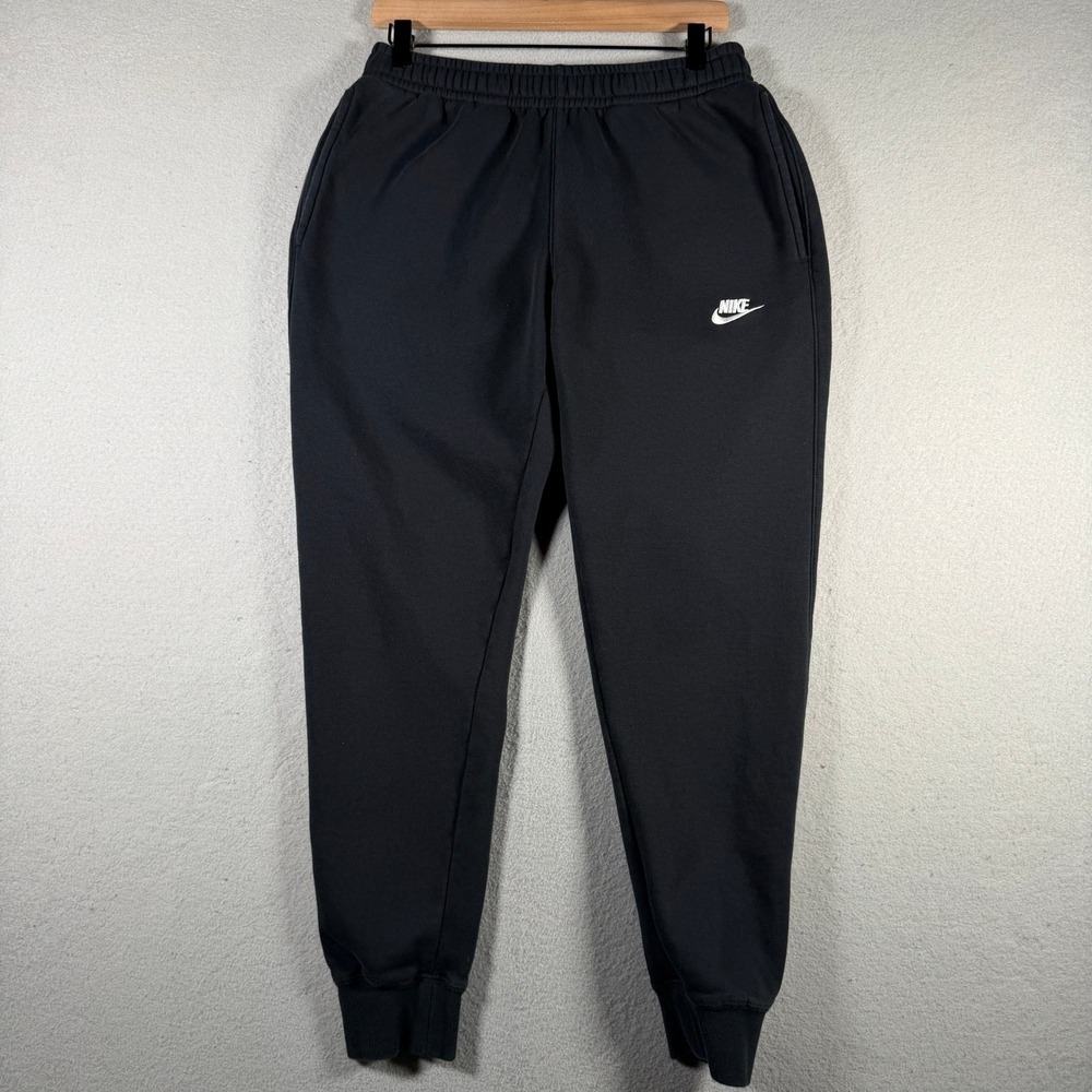 Nike Sportswear Club Fleece Joggers Black Tapered Sweatpants BV2671-010 Mens S